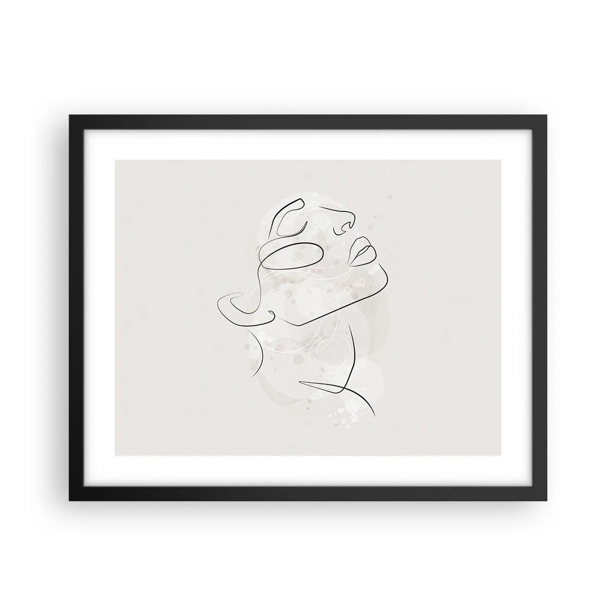 Affiche dans un cadre noir - Poster - L'esquisse d'un rêve - 50x40 cm