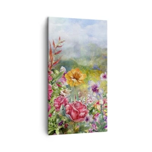 Impression sur toile - Image sur toile - Un jardin devenu fou - 45x80 cm