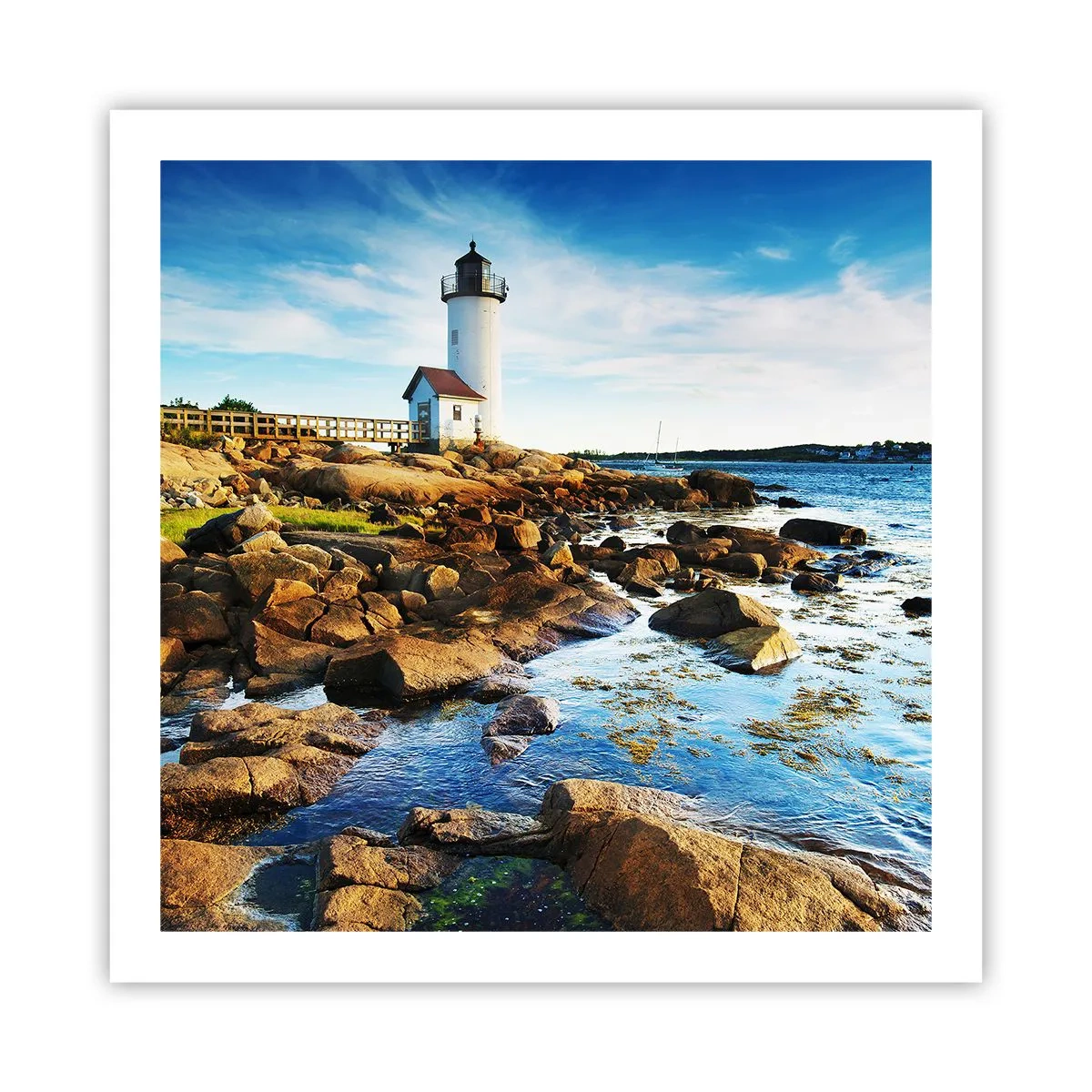 Affiche - Poster - Revenez heureux, j'attends - 60x60 cm