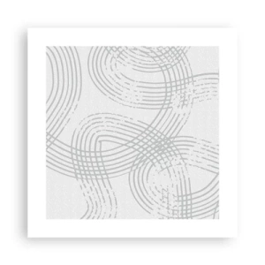 Affiche - Poster - Il n'y a pas de chemin droit - 40x40 cm