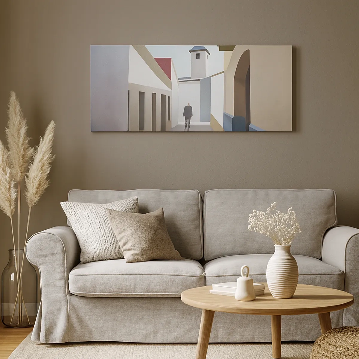 Impression sur toile - Image sur toile - Une promenade ensoleillée - 30x30 cm