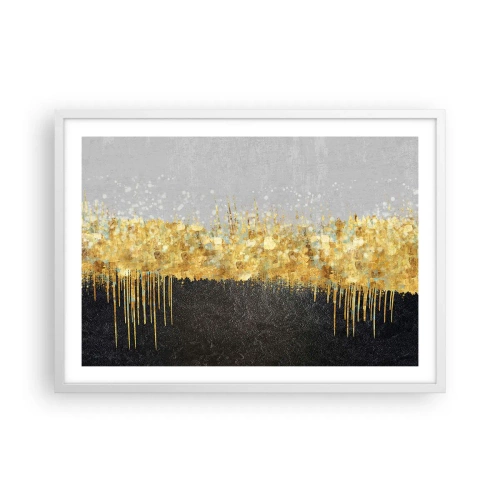 Affiche dans un cadre blanc - Poster - Vers l'intérieur et vers le haut - 70x50 cm