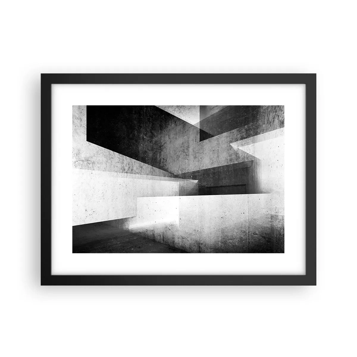 Affiche dans un cadre noir - Poster - Structure de l'espace - 40x30 cm