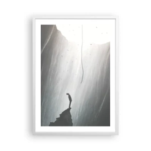 Affiche dans un cadre blanc - Poster - Il y a toujours une issue - 50x70 cm