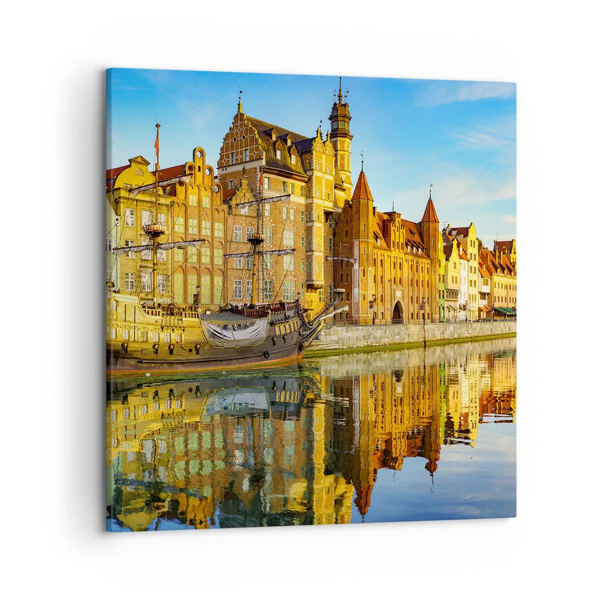 Impression sur toile - Image sur toile - Reflet dans le miroir du passé - 50x50 cm