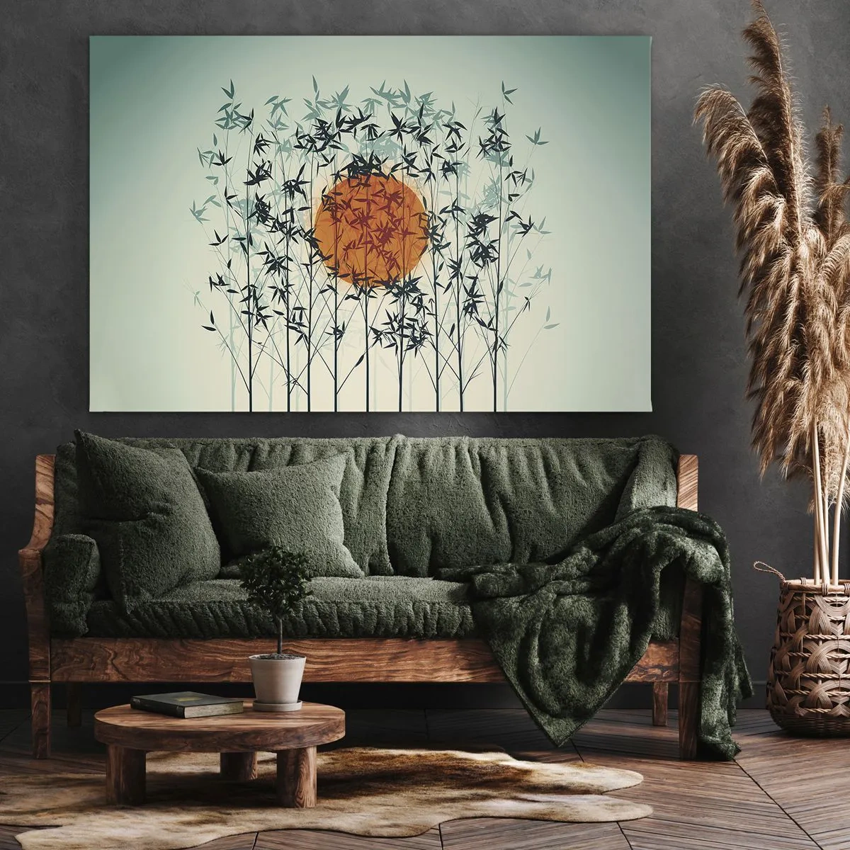 Impression sur toile - Image sur toile - Soleil japonnais - 70x50 cm