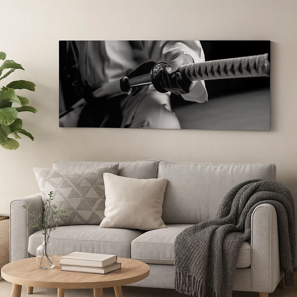 Impression sur toile - Image sur toile - Âme de guerrier - 100x40 cm