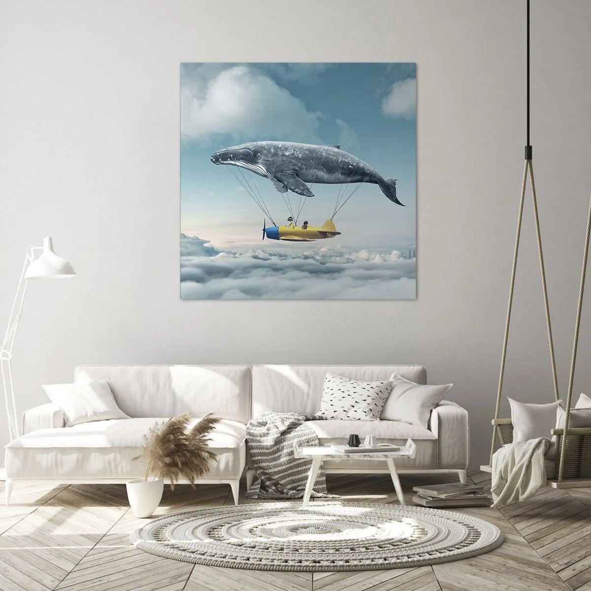 Impression sur toile - Image sur toile - Pourquoi pas? - 40x40 cm