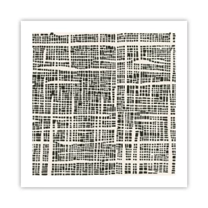 Affiche - Poster - Composition tissée - 50x50 cm