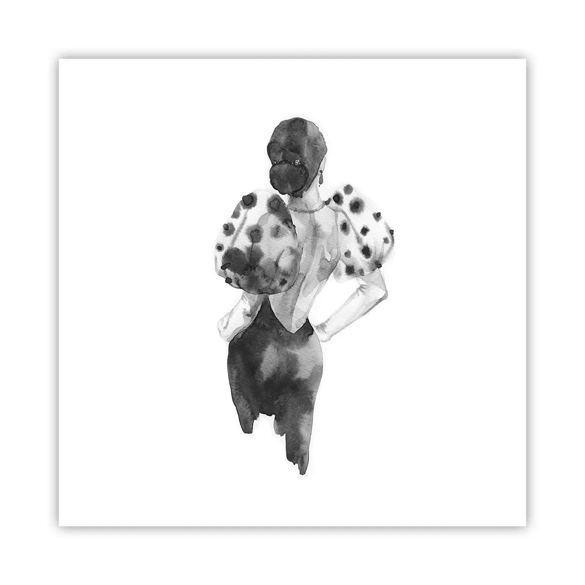 Affiche - Poster - Elle est passée juste à côté - 60x60 cm
