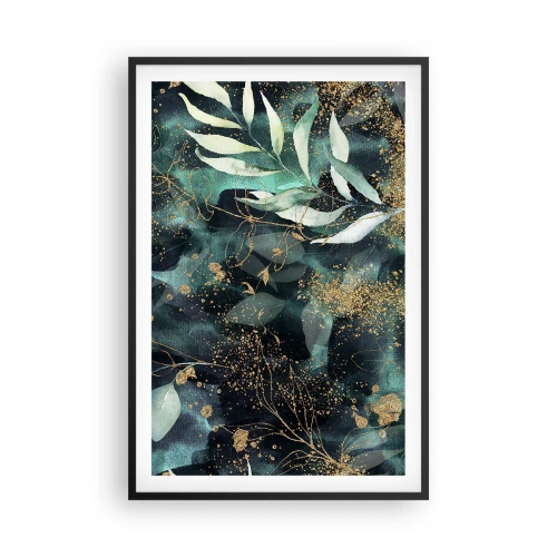 Affiche dans un cadre noir - Poster - Jardin magique - 61x91 cm