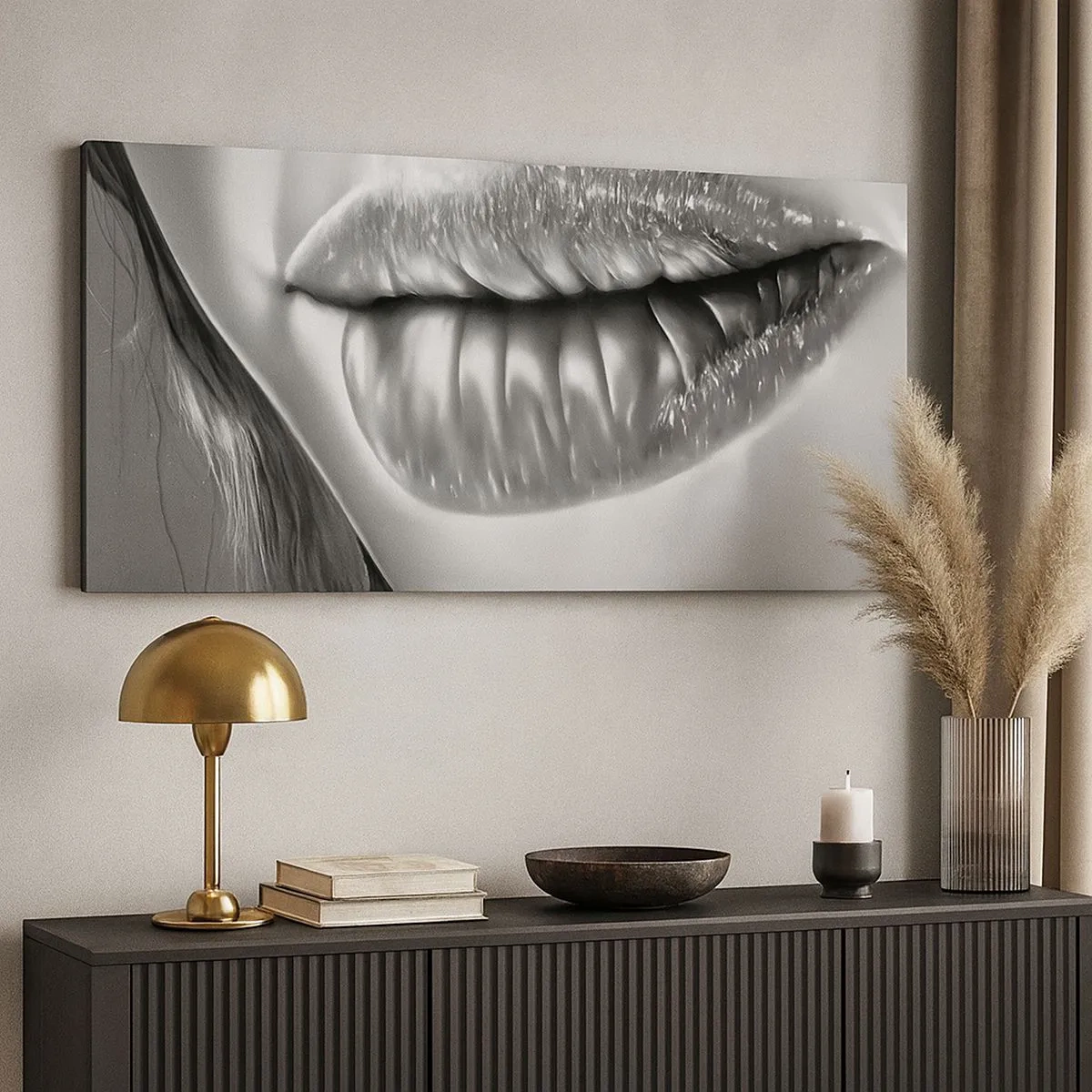 Impression sur toile - Image sur toile - Je sais à quoi tu penses… - 100x40 cm