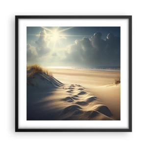 Affiche dans un cadre noir - Poster - Un paysage apaisant - 50x50 cm