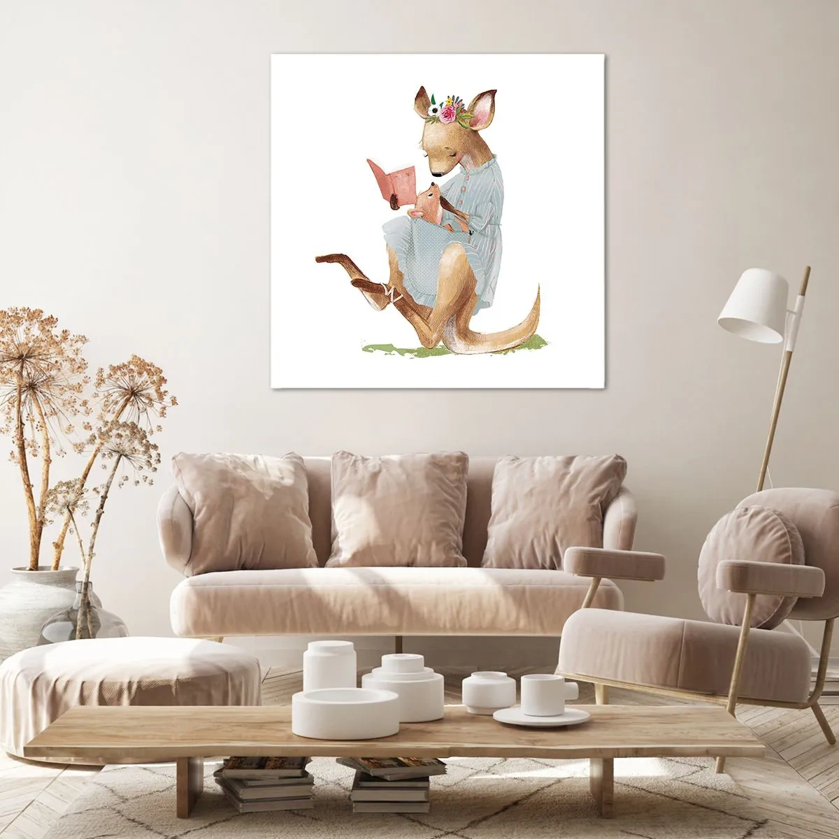 Impression sur toile - Image sur toile - Lis-moi maman - 60x60 cm