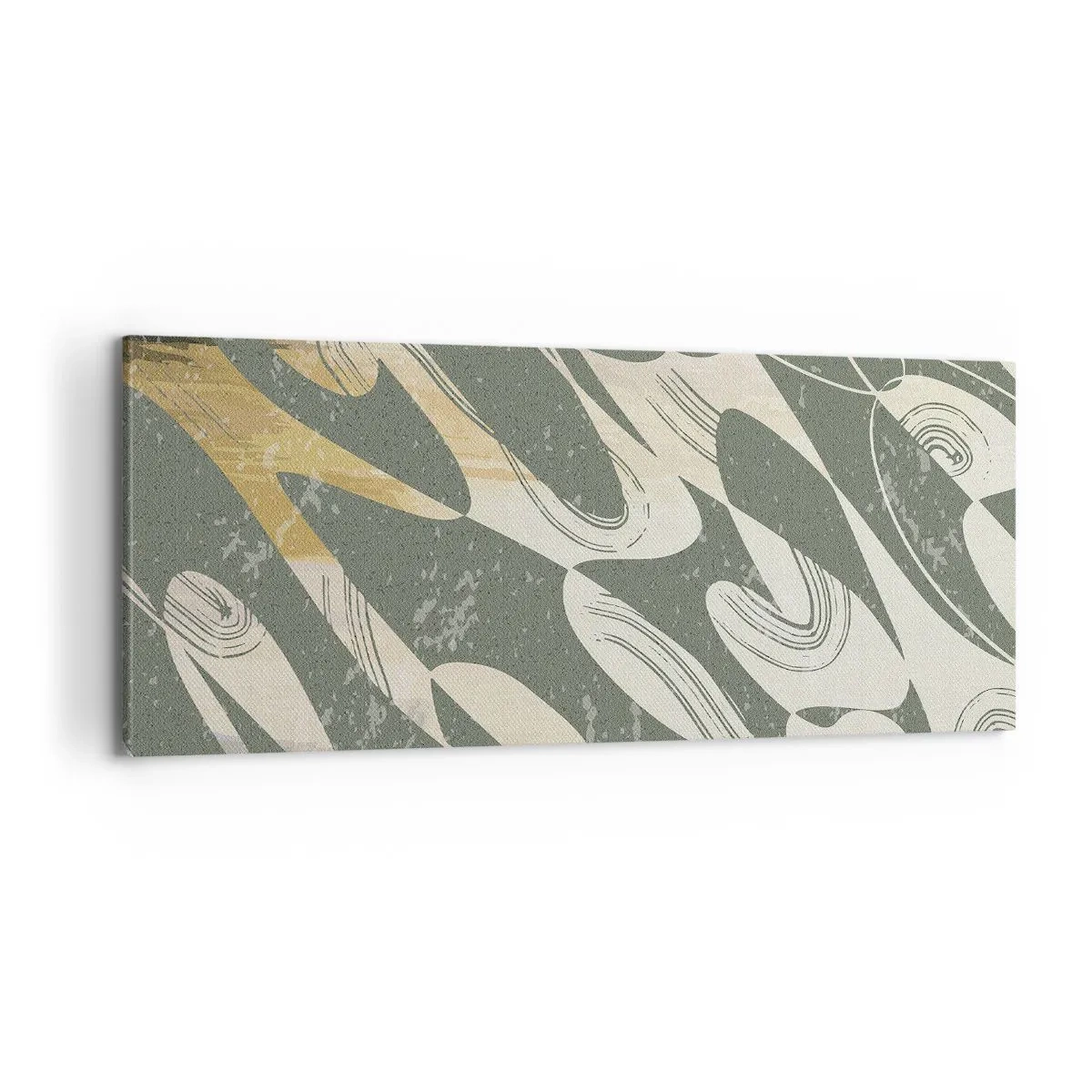 Impression sur toile - Image sur toile - Abstraction rythmique - 100x40 cm