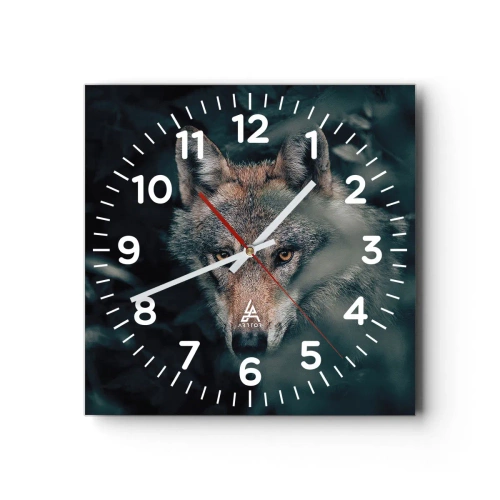 Horloge murale - Pendule murale - Chasseur - 30x30 cm