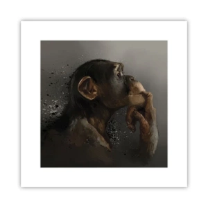 Affiche - Poster - Certainement un penseur - 30x30 cm