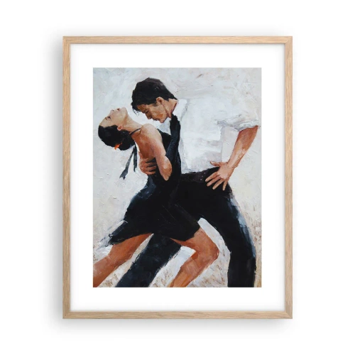 Affiche dans un chêne clair - Poster - Tango de mes rêves et pensées - 40x50 cm