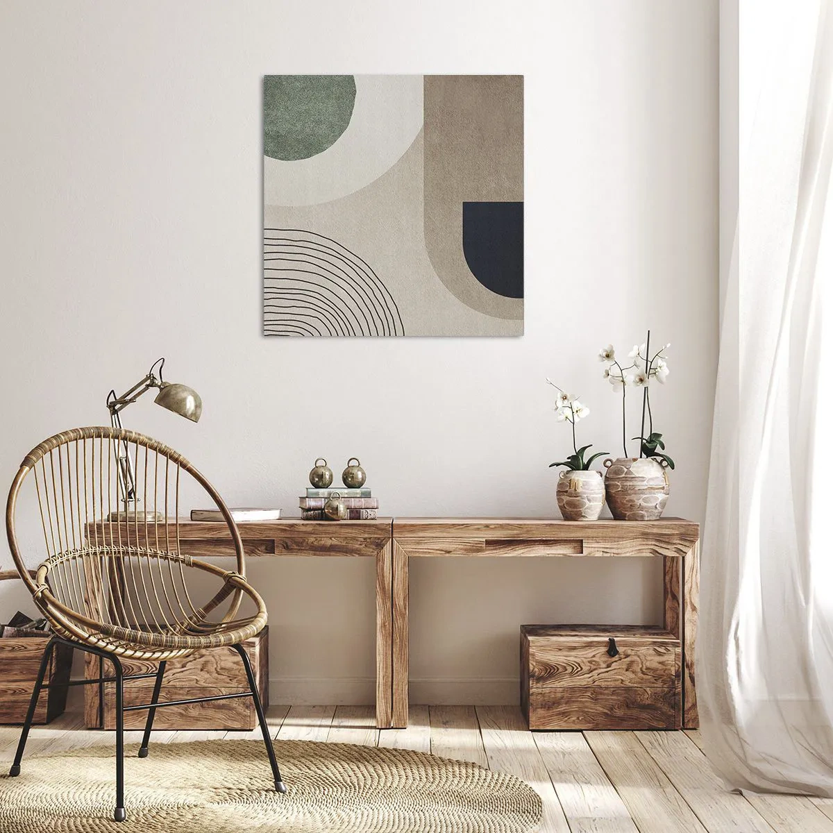 Impression sur toile - Image sur toile - La douceur de l'ovale - 60x60 cm