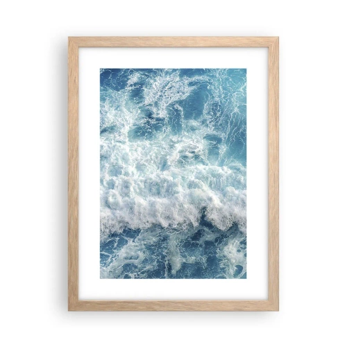 Affiche dans un chêne clair - Poster - Joyeusement et en sautant - 30x40 cm