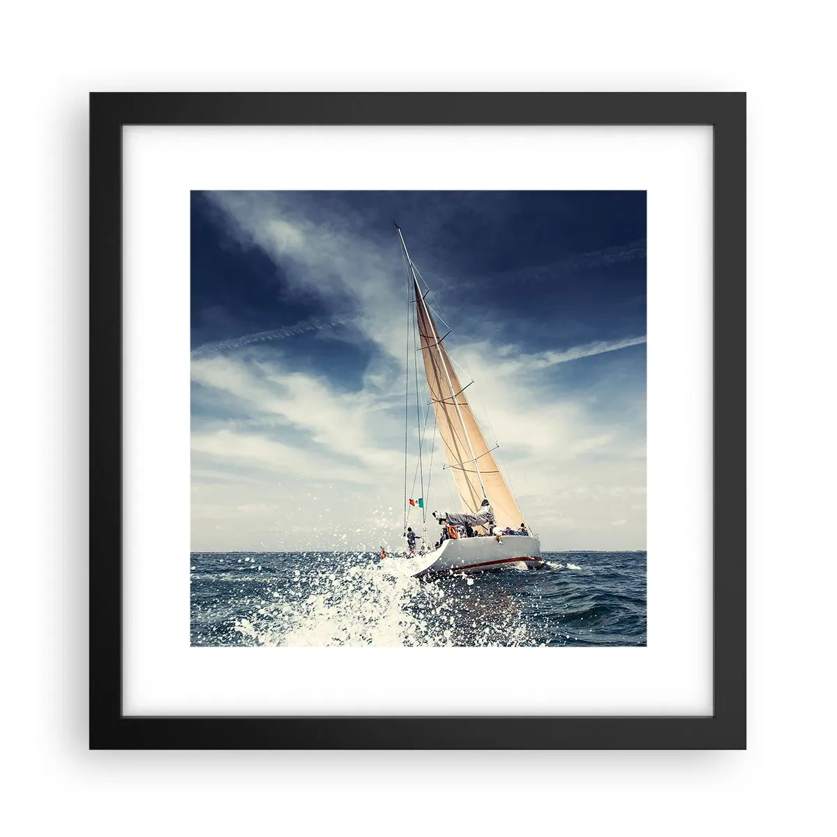 Affiche dans un cadre noir - Poster - Ils ne nous rattraperont pas ! - 30x30 cm