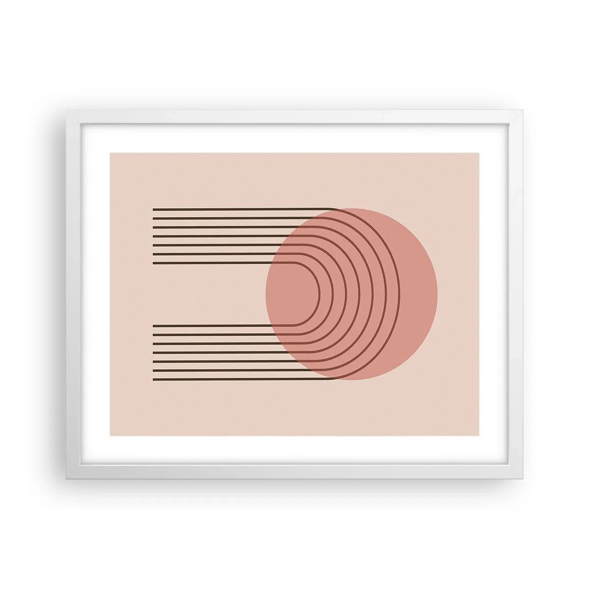 Affiche dans un cadre blanc - Poster - Attraction irrésistible - 50x40 cm