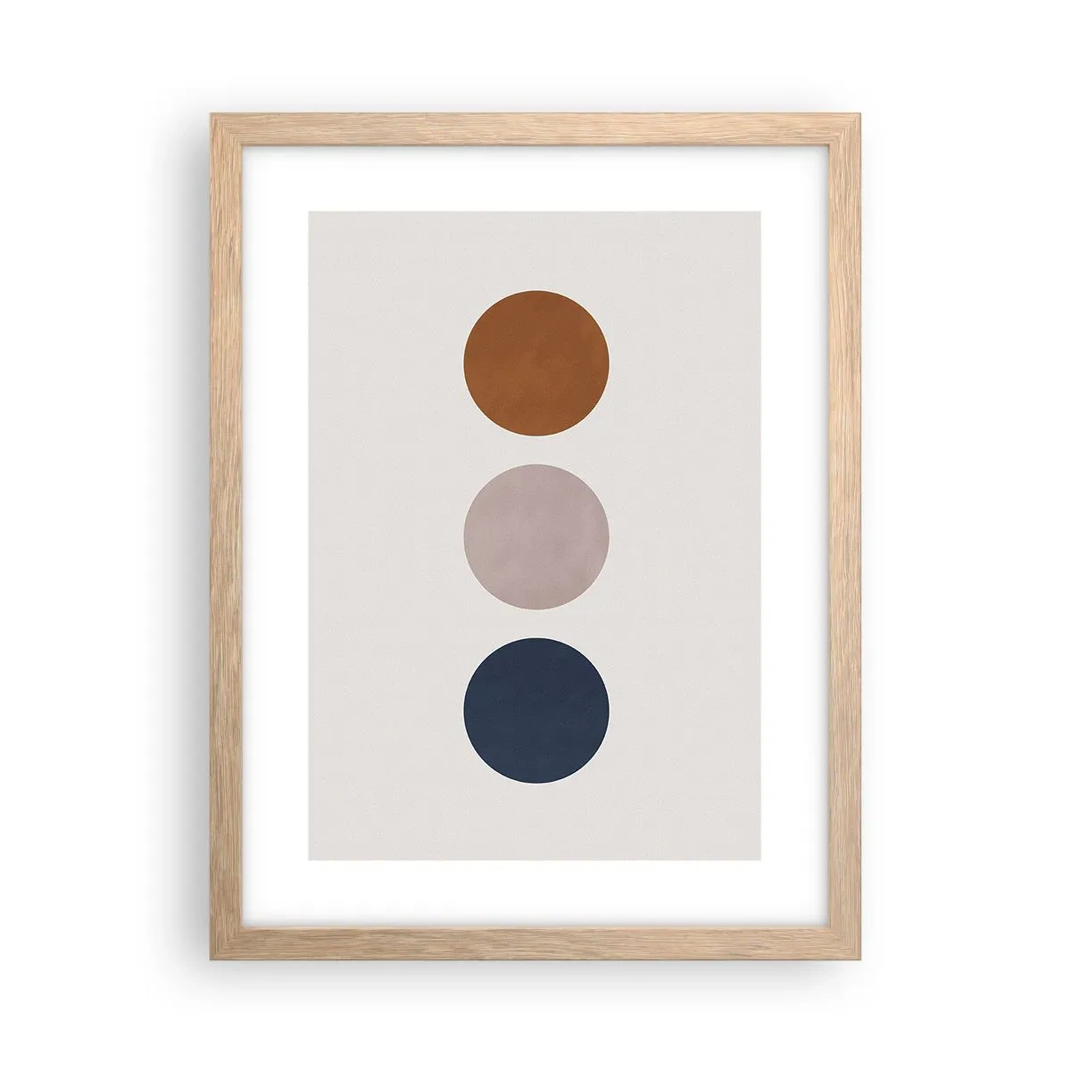 Affiche dans un chêne clair - Poster - Symbole d'excellence - 30x40 cm