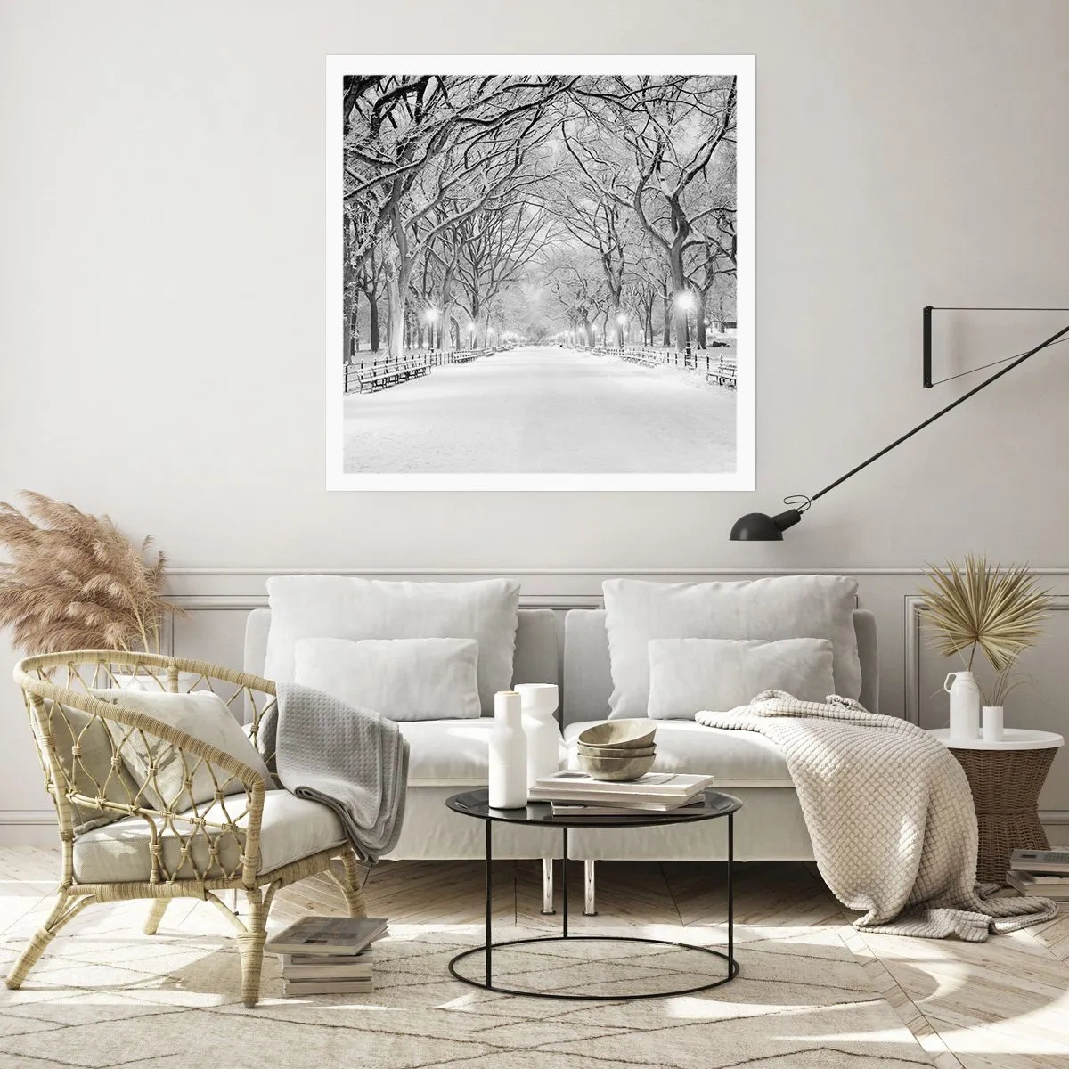 Affiche - Poster - Les quatres saisons – l’hiver - 40x40 cm