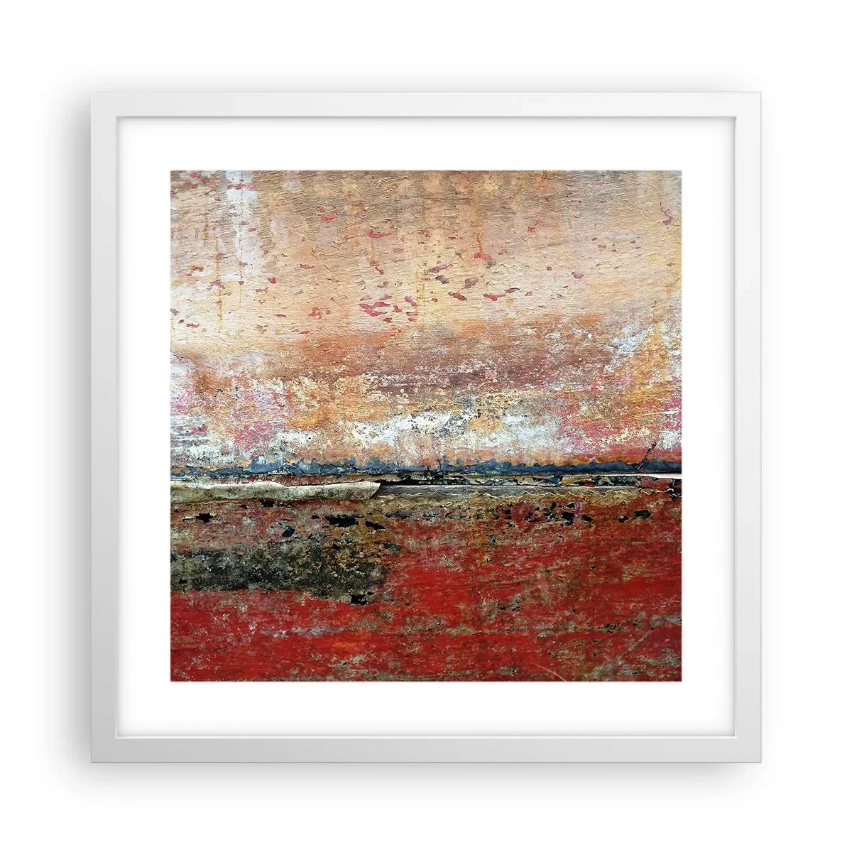 Affiche dans un cadre blanc - Poster - C'est peut-être la mer - 40x40 cm