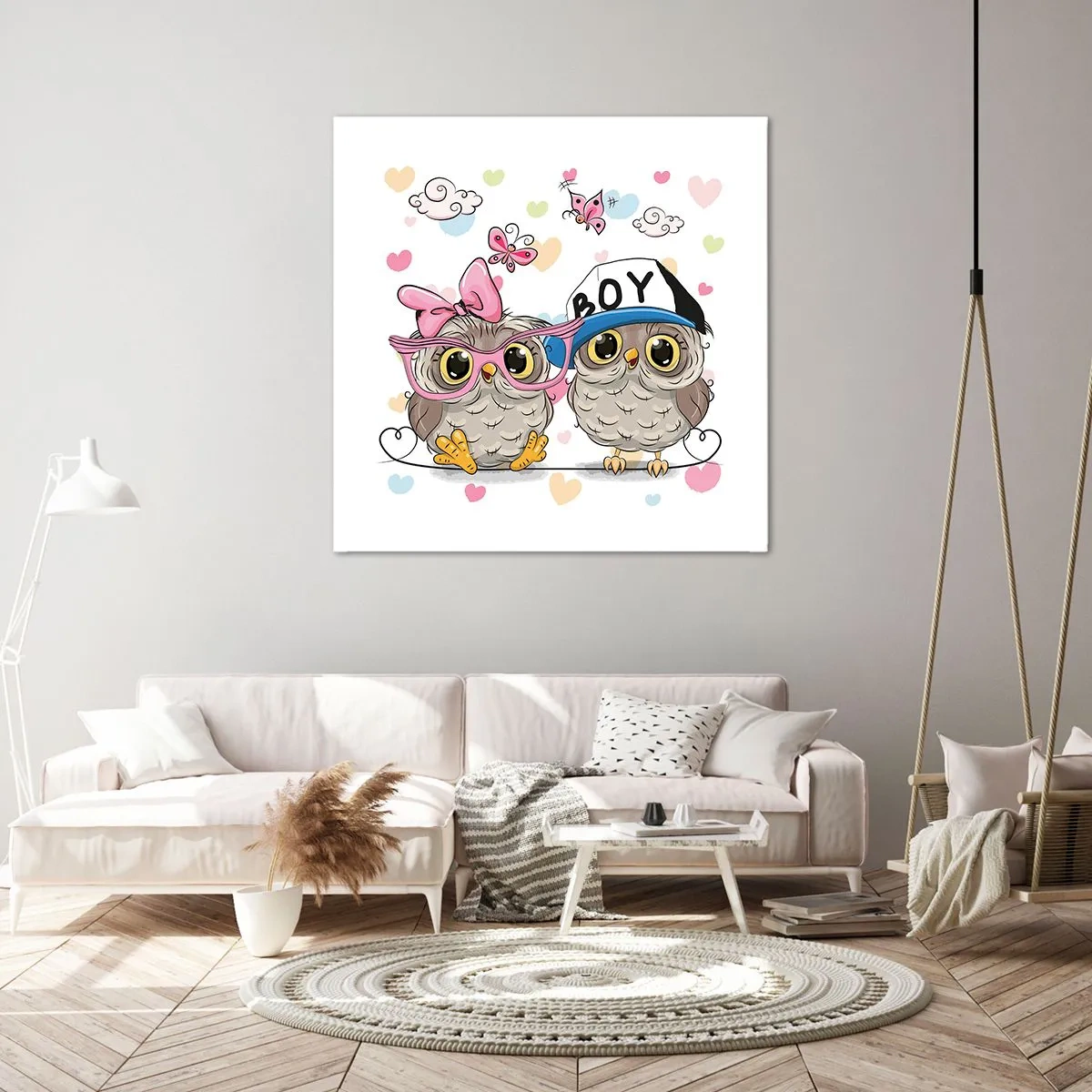 Impression sur toile - Image sur toile - On s'aime! - 60x60 cm