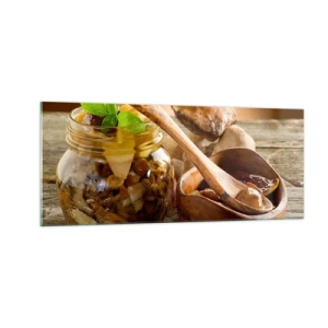 Impression sur verre - Image sur verre - Que ce soit frais ou salé, ou en automne... - 100x40 cm