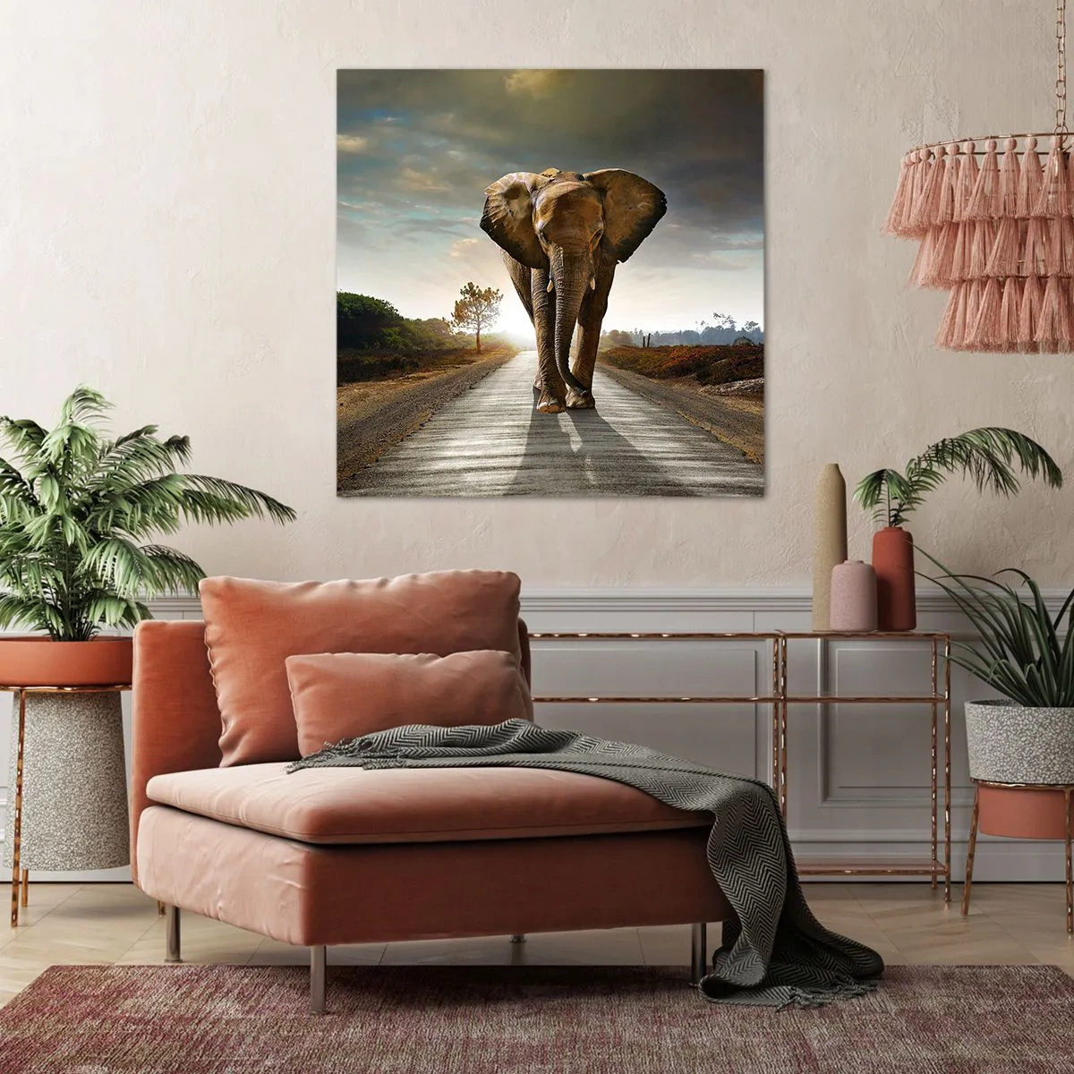 Impression sur toile - Image sur toile - Et pas du tout en porcelaine - 70x70 cm