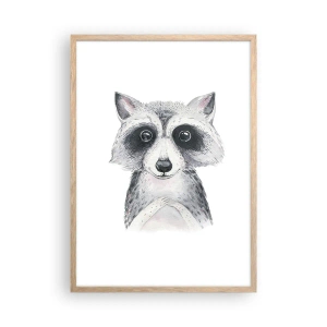 Affiche dans un chêne clair - Poster - Un moment pour s'émouvoir - 50x70 cm