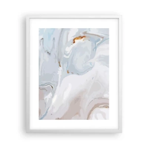 Affiche dans un cadre blanc - Poster - Blanc surélevé - 40x50 cm