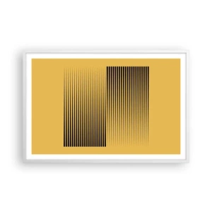 Affiche dans un cadre blanc - Poster - Cadre opposé - 91x61 cm