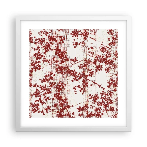 Affiche dans un cadre blanc - Poster - Comme un calicot ancien - 40x40 cm