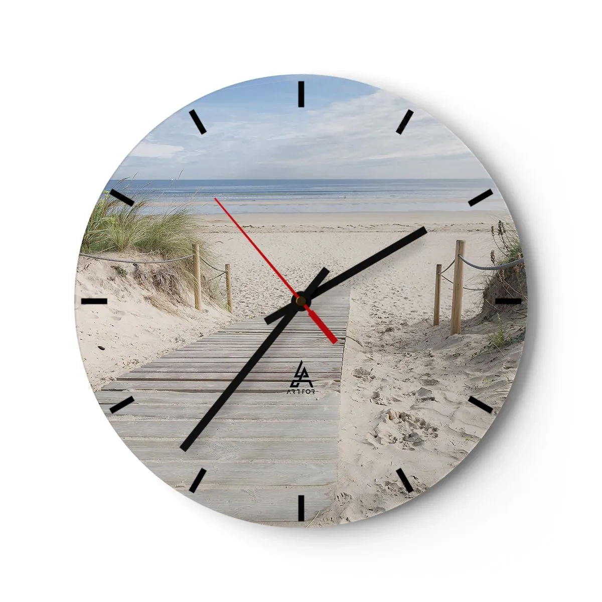 Horloge murale - Pendule murale - A l'horizon - 40x40 cm