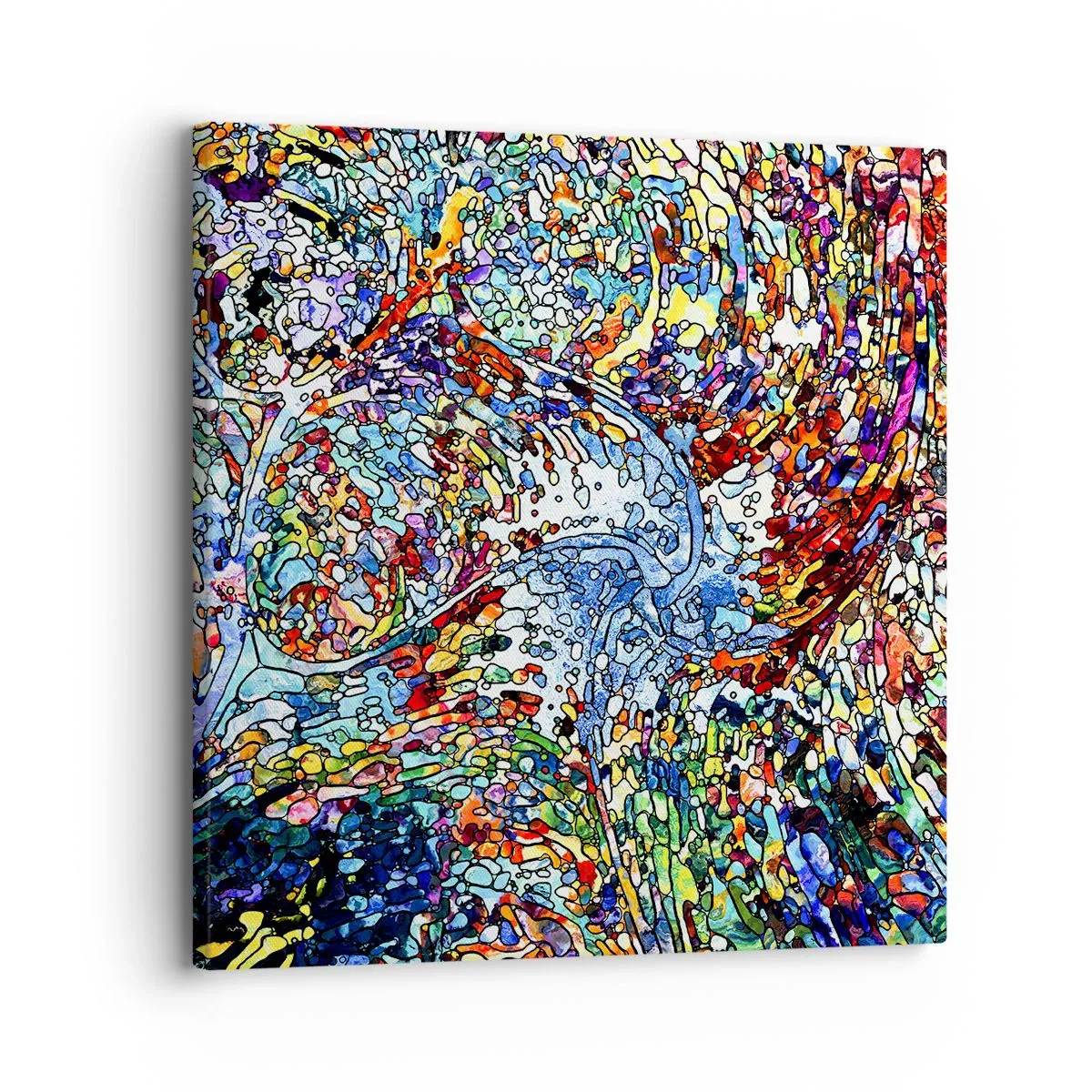 Impression sur toile - Image sur toile - Goutte de vitrail - 30x30 cm