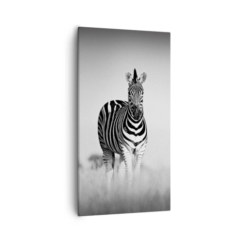 Impression sur toile - Image sur toile - Le monde est bel et bien noir et blanc - 55x100 cm