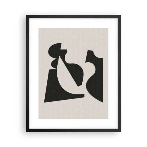 Affiche dans un cadre noir - Poster - À monter soi-même - 40x50 cm