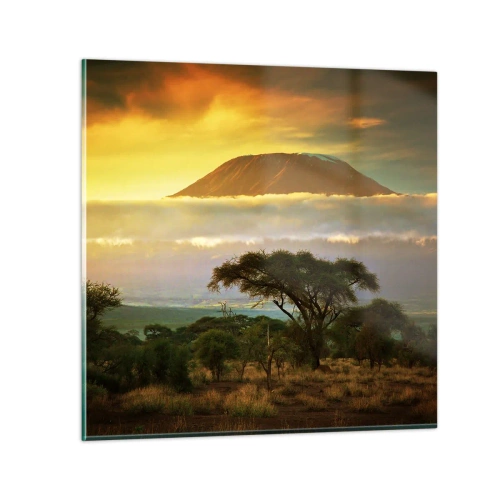 Impression sur verre - Image sur verre - Un rêve de voyageur - 30x30 cm