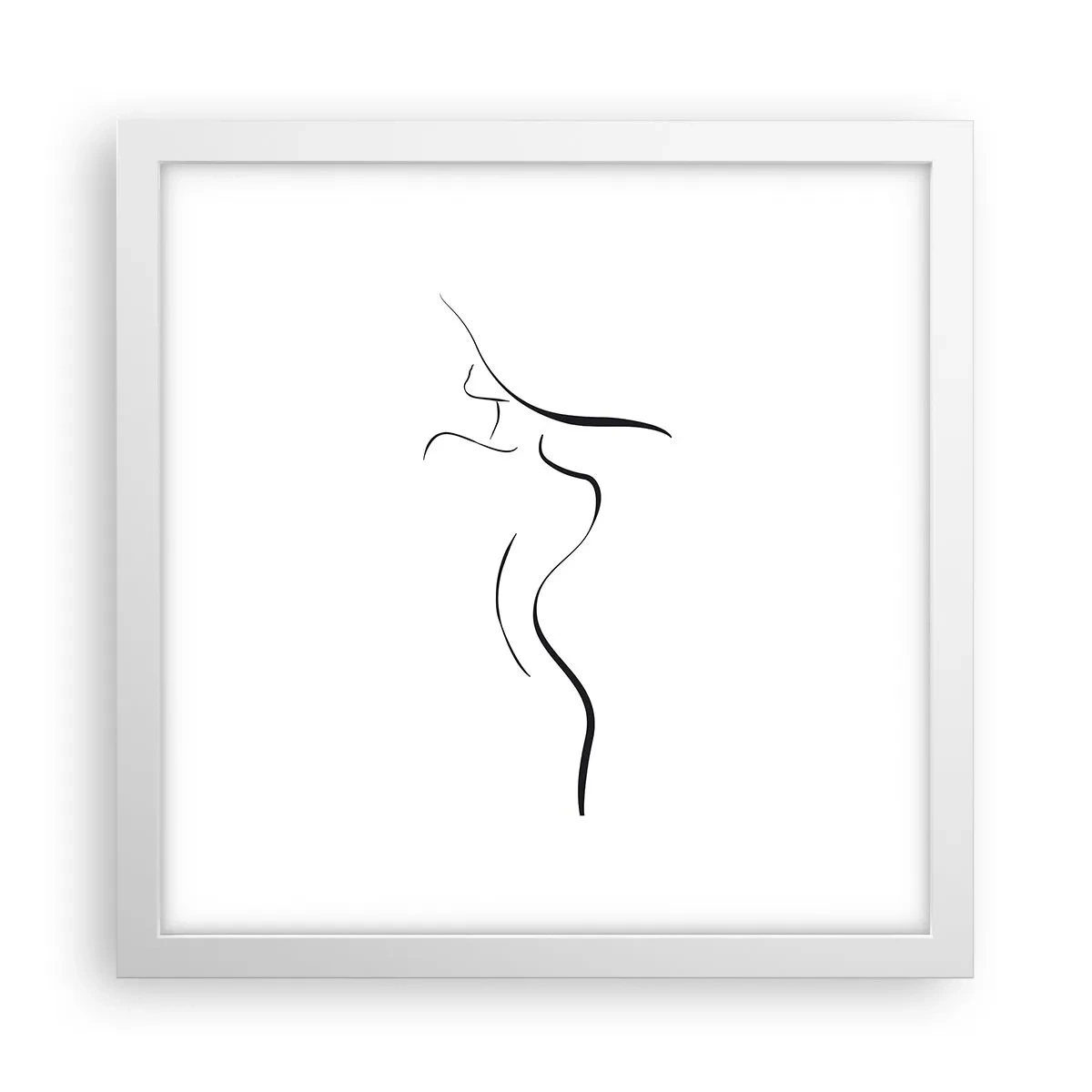 Affiche dans un cadre blanc - Poster - Insaisissable comme une vague - 30x30 cm