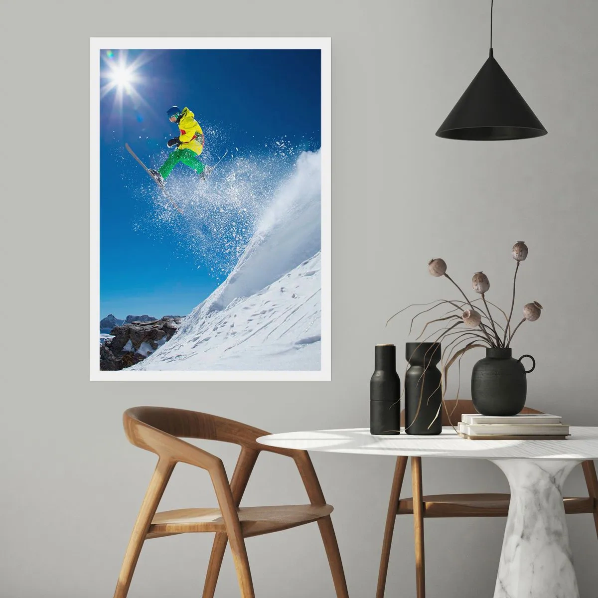 Affiche - Poster - Danse avec les montagnes - 40x50 cm