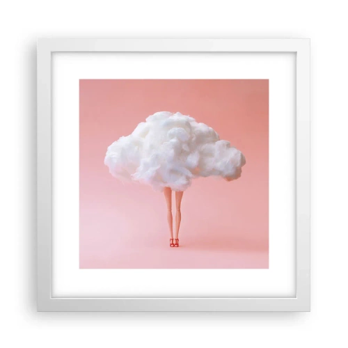 Affiche dans un cadre blanc - Poster - Douce promesse - 30x30 cm