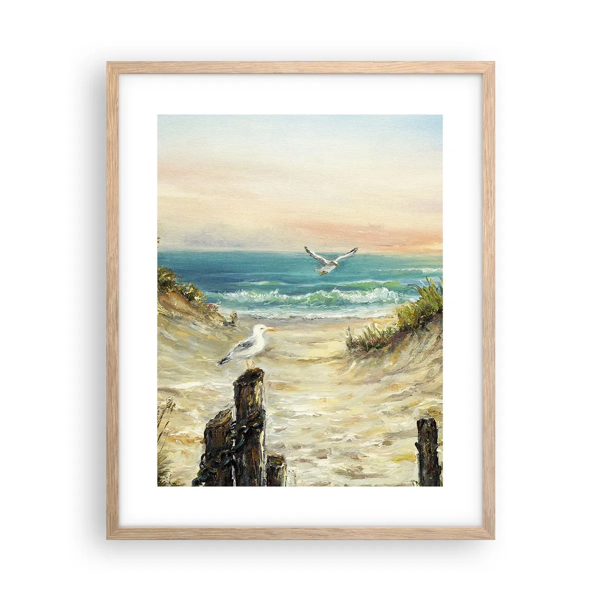 Affiche dans un chêne clair - Poster - Retraite au calme - 40x50 cm