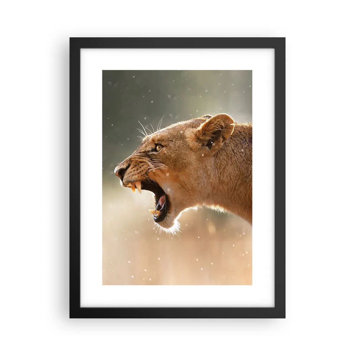 Affiche dans un cadre noir - Poster - Essayez de ne pas écouter - 30x40 cm