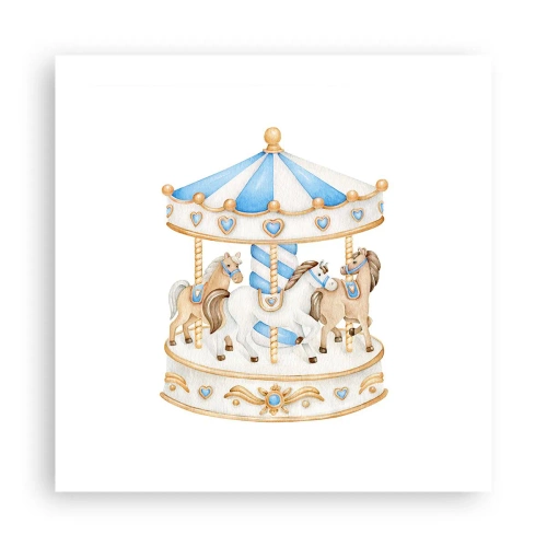 Affiche - Poster - Douce enfance - 50x50 cm