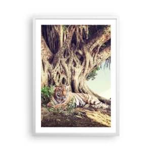 Affiche dans un cadre blanc - Poster - Vue du Livre de la Genèse - 50x70 cm