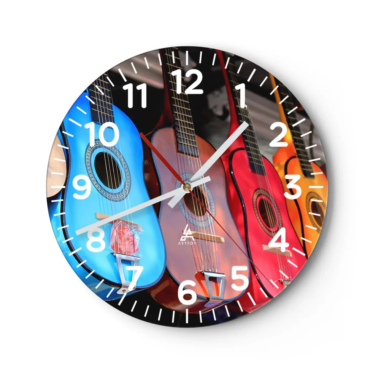 Horloge murale - Pendule murale - Ambiance latine - 30x30 cm