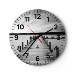 Horloge murale - Pendule murale - Au point d'eau - la paix - 40x40 cm